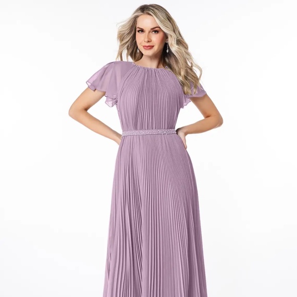 Azazie Kara Bridesmaids dress, color: Wisteria; size: A18 - Picture 4 of 4